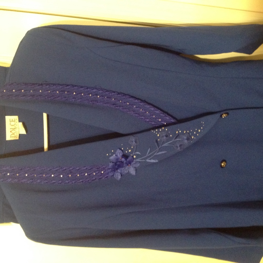 2-pc Ladies Royal Blue Suit